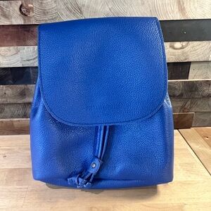 Portland Leather Goods Molino Blue bucket backpack,  new.